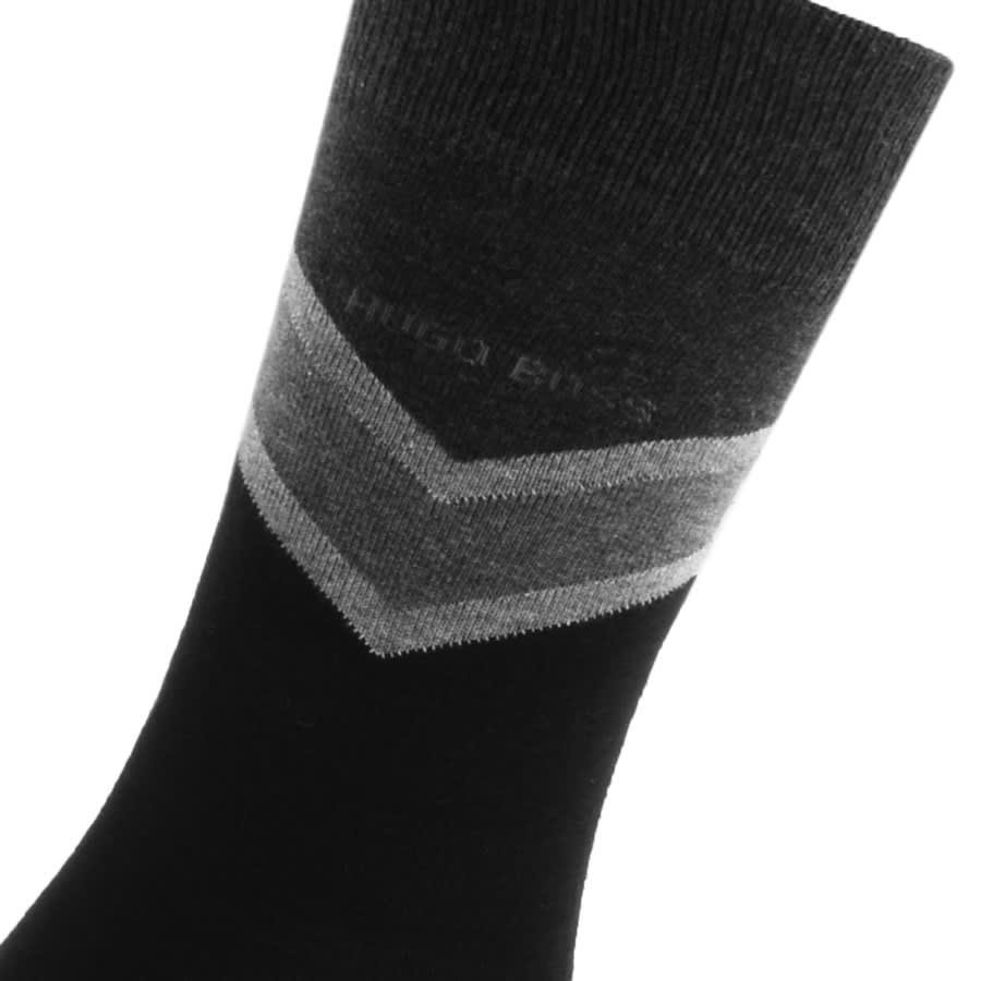 Alternative Image for ProductBOSS 2 Pack Chevron Socks Black3